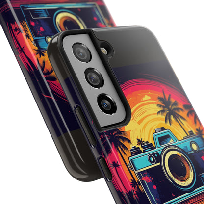Retro Camera Sunset Tough Phone Case
