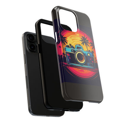 Retro Camera Sunset Tough Phone Case