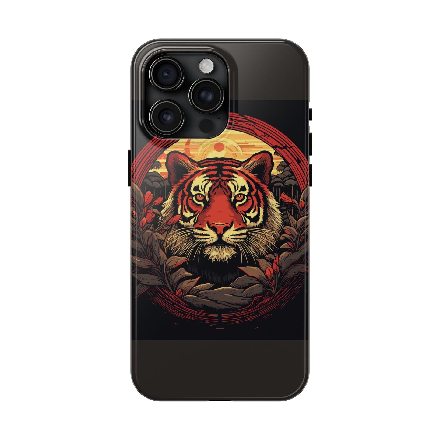Tiger Wreath Tough Phone Case