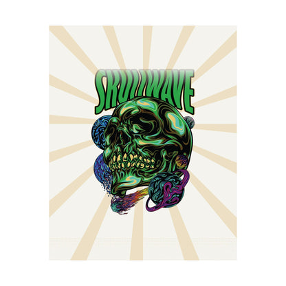 Skullwave Retro Poster