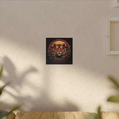 Tiger Wreath Canvas Print