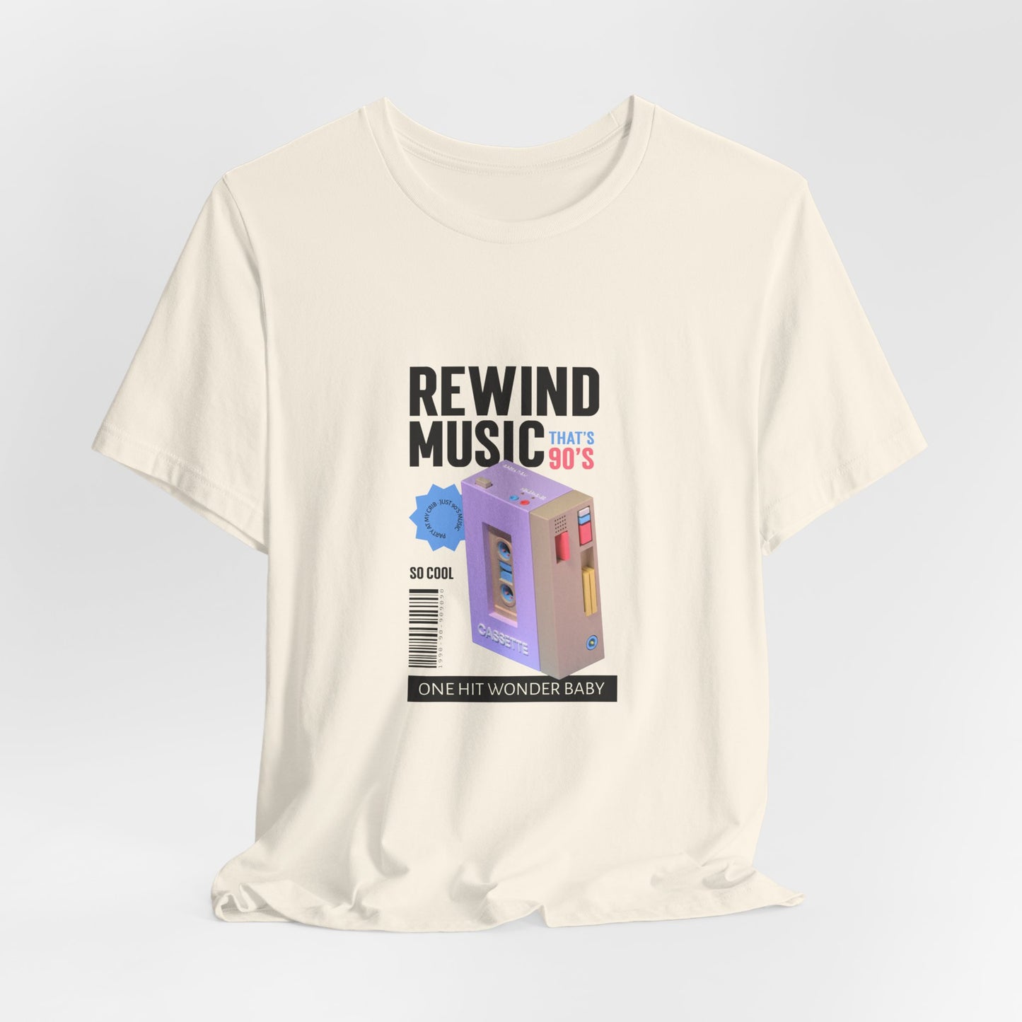 Rewind Music Cassette Tee