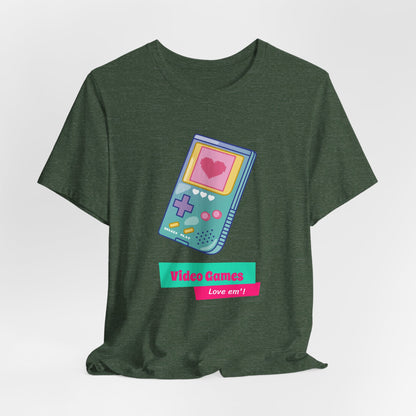 Video Games Love Em Handheld Tee