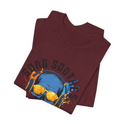 Song Soothes the Soul Skull Headphones Tee
