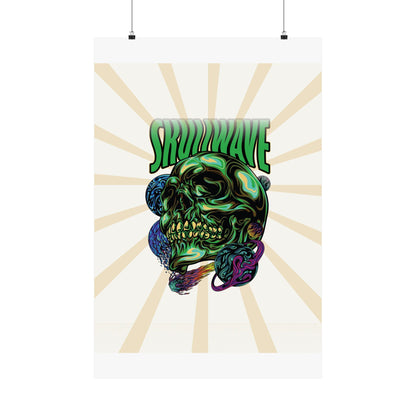 Skullwave Retro Poster