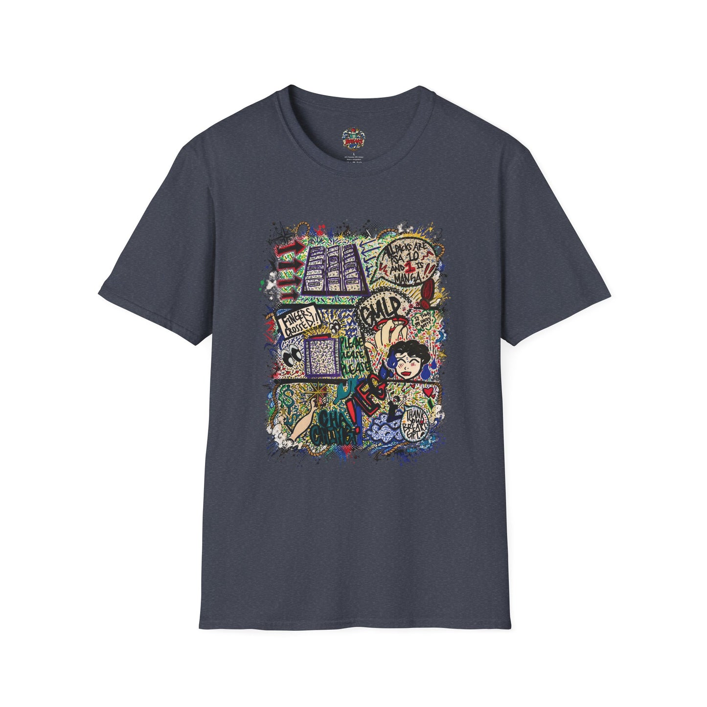 BreaksGPT Manga Card Breaker T-Shirt | Pirate Trading Card Graphic Tee Color Version