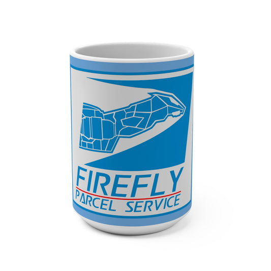 Firefly Parcel Service Mug | Sci-Fi Spaceship Coffee Mug | Space Western Fan Mug | Geek Coffee Cup