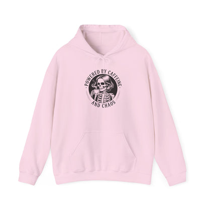 Powered by Caffeine and Chaos Hoodie