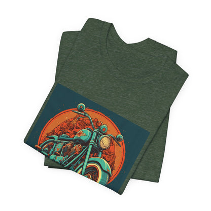 Classic Motorcycle Sunset Tee