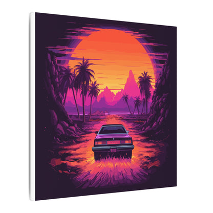 Drive-In Night Canvas Print