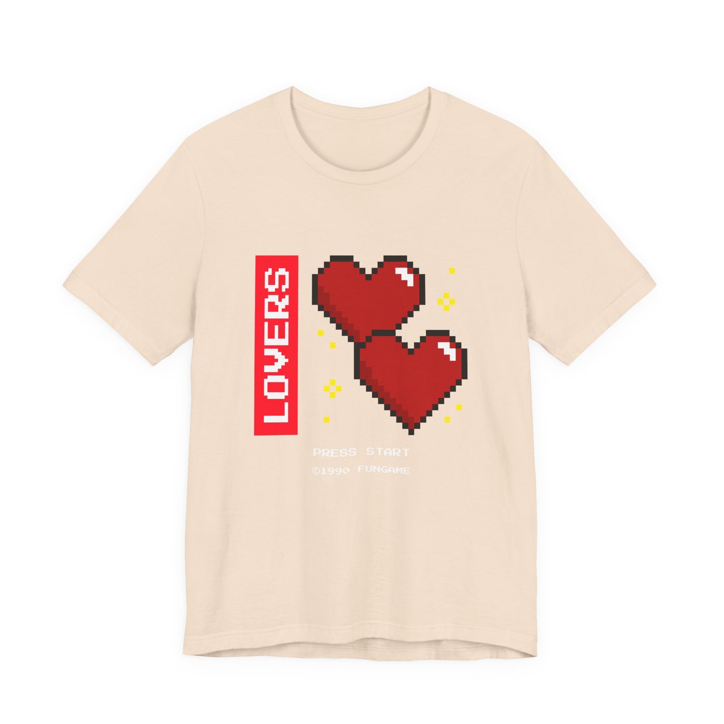 Lovers Press Start Pixel Hearts Tee