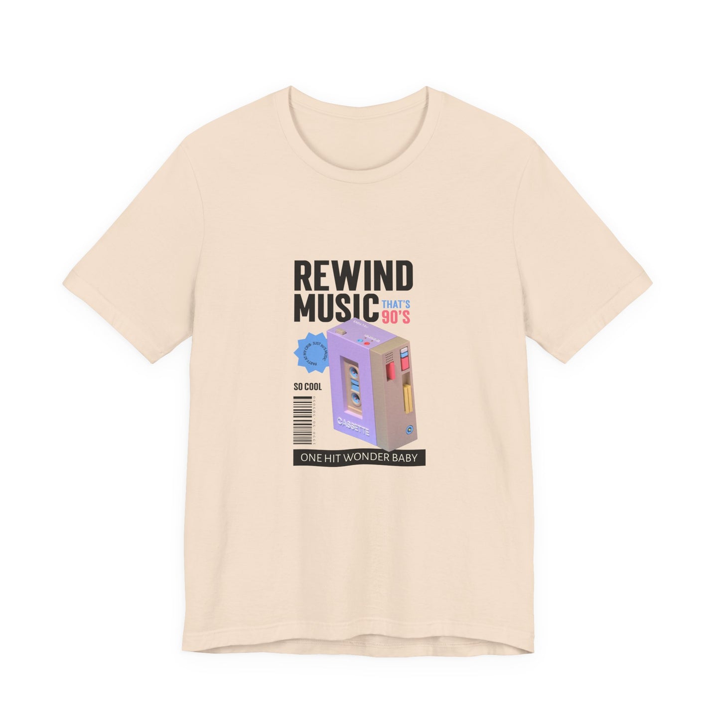Rewind Music Cassette Tee