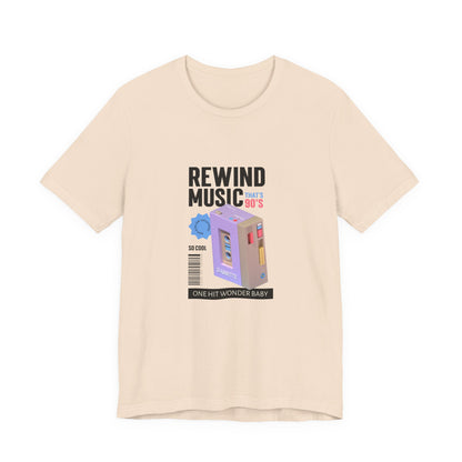 Rewind Music Cassette Tee