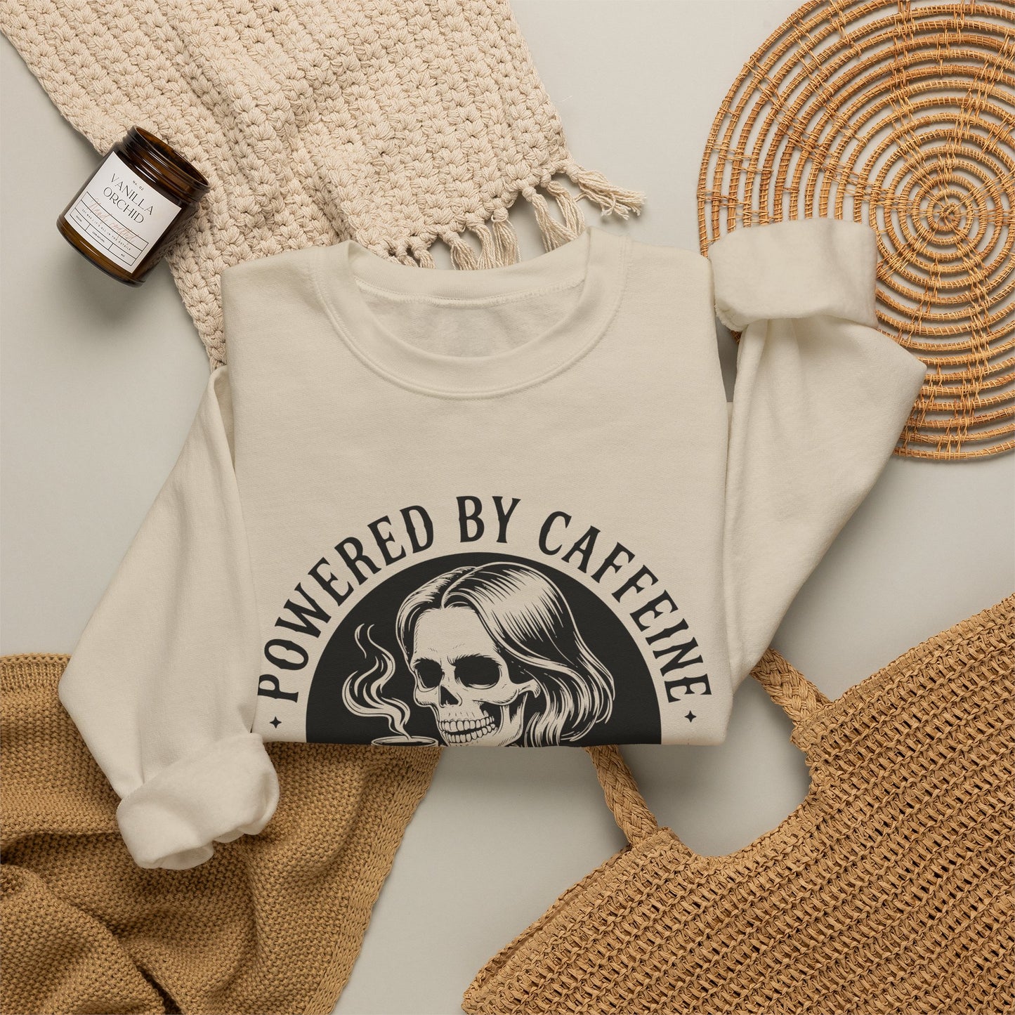 Powered by Caffeine and Chaos Sweatshirt