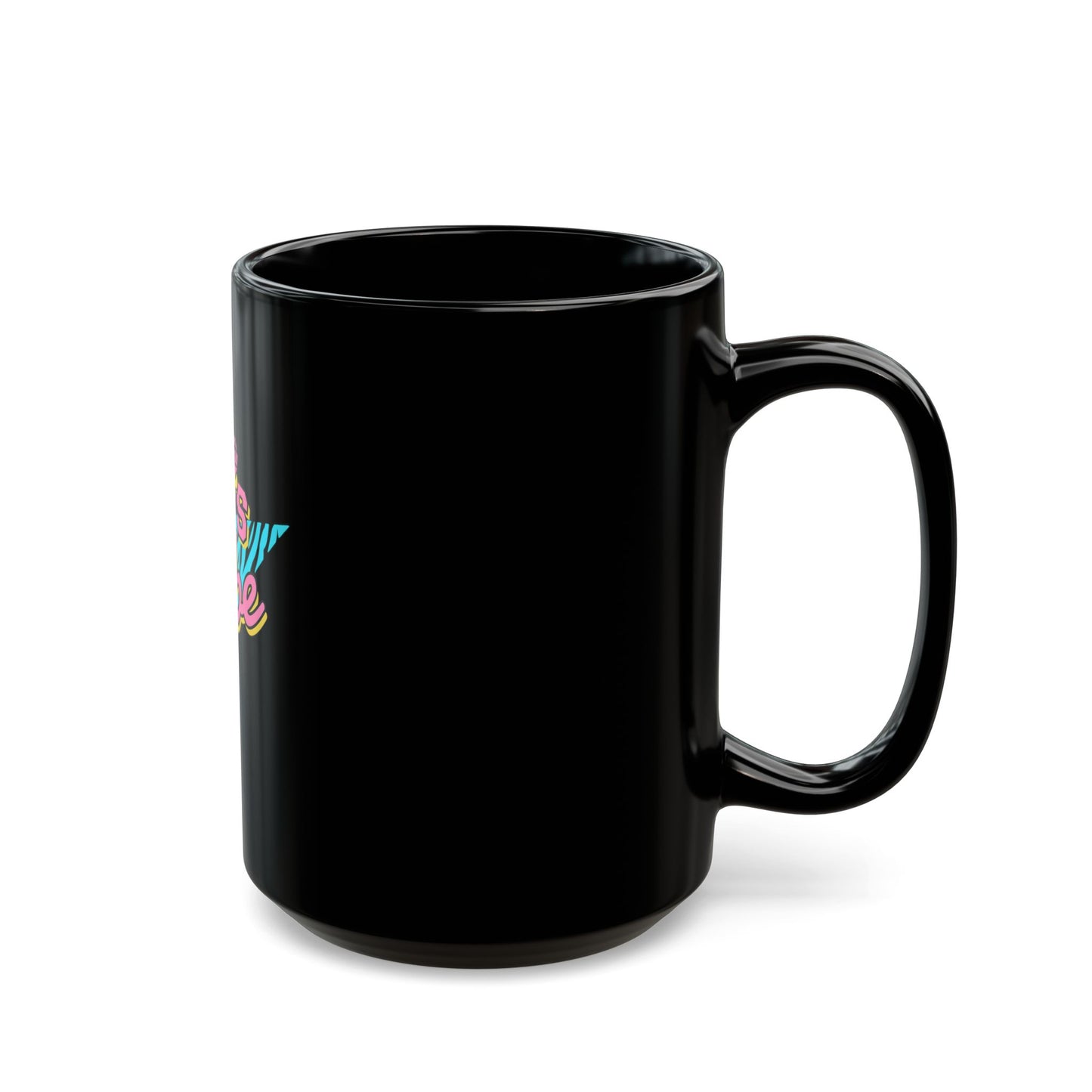 90's Babe Black Mug