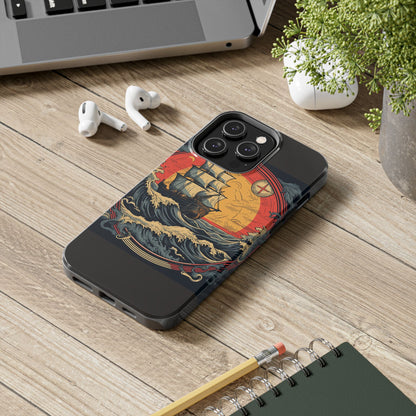 Tall Ship Storm Tough Phone Case