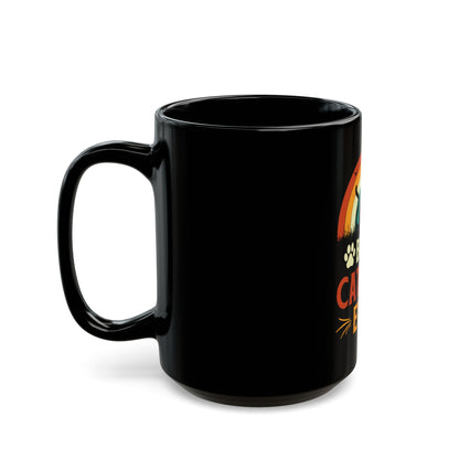 Best Cat Dad Ever Black Coffee Mug