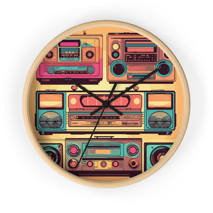 Boombox Collection Wall Clock
