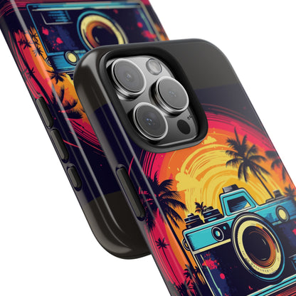 Retro Camera Sunset Tough Phone Case
