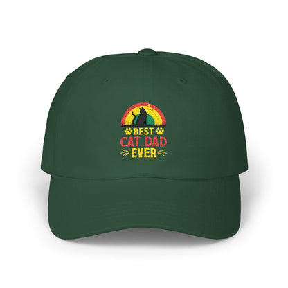 Best Cat Dad Ever printed low profile dad cap