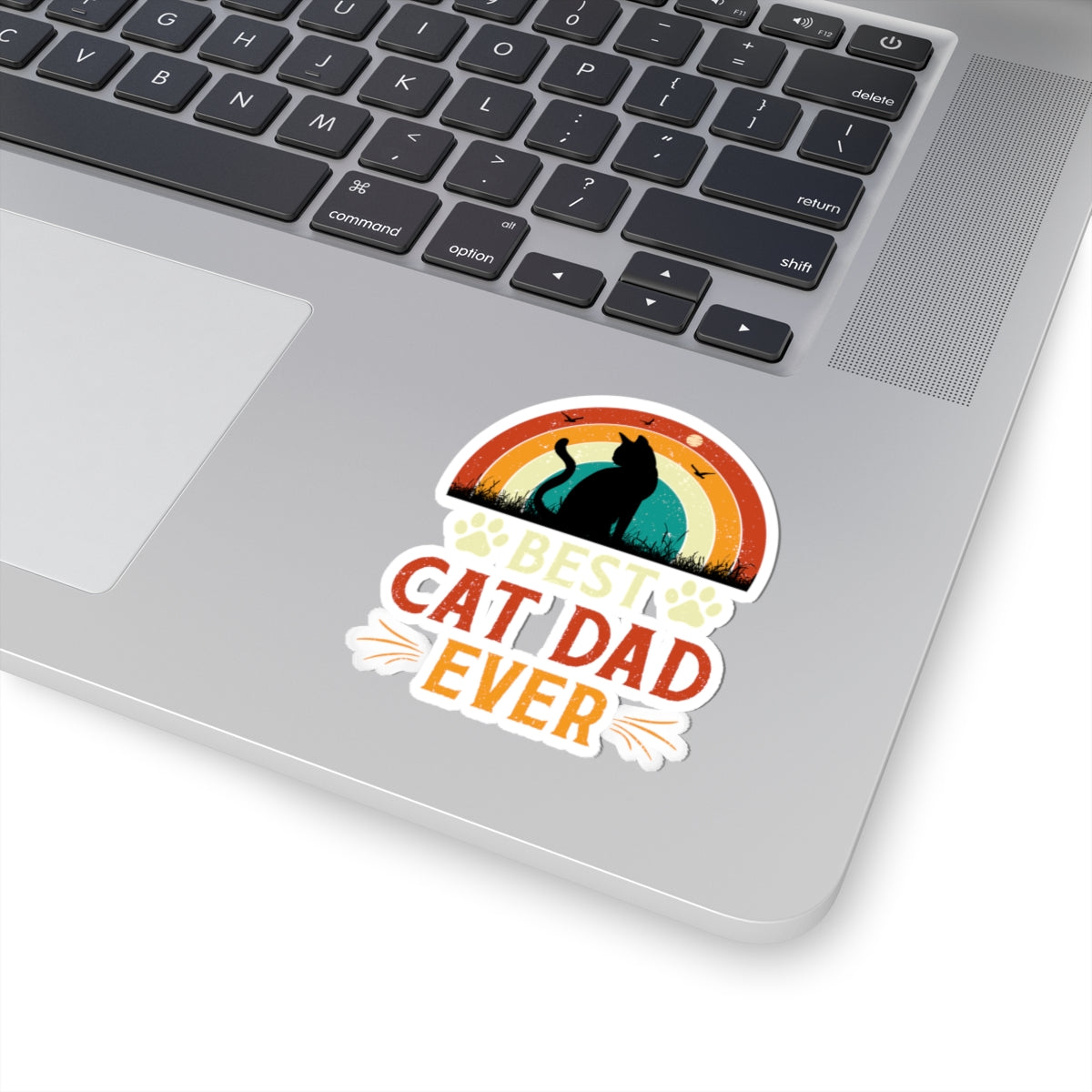 Best Cat Dad Ever Kiss-Cut Sticker