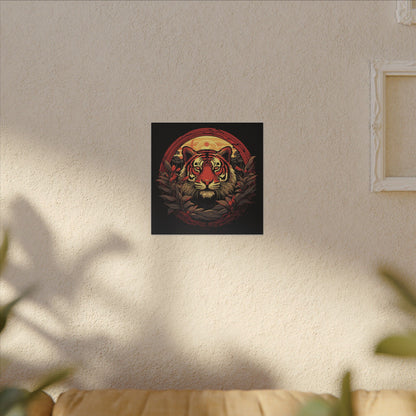 Tiger Wreath Canvas Print