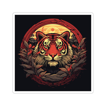 Tiger Wreath Sticker