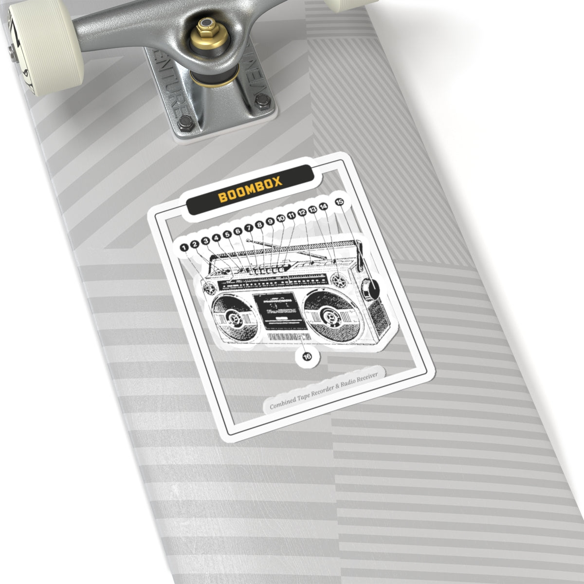Boombox Blueprint Sticker