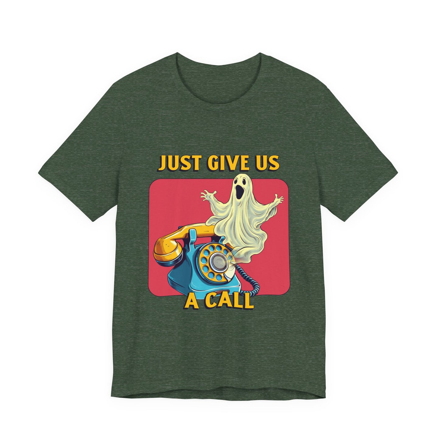 Just Give Us a Call Retro Ghost Hotline Tee
