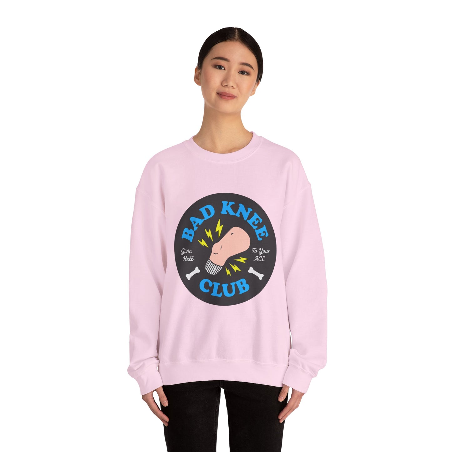 Bad Knee Club sweatshirt | Funny knee pain graphic crewneck