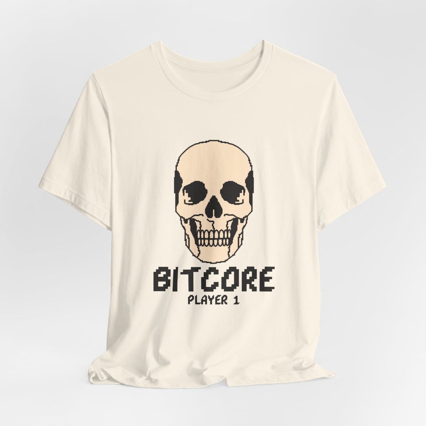 Bitcore Player 1 Pixel Skull Tee