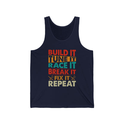 Build It Tune It Race It Tank Top