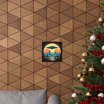 UFO Fleet Square Art Print