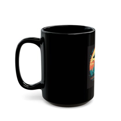 UFO Fleet Black Mug