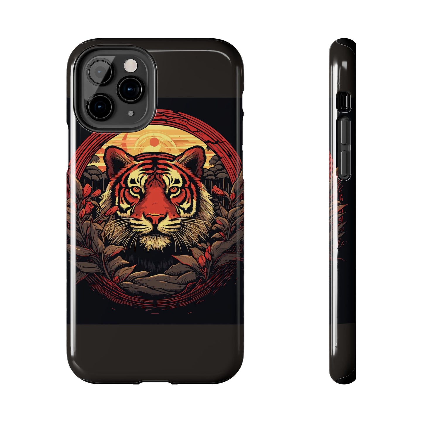Tiger Wreath Tough Phone Case