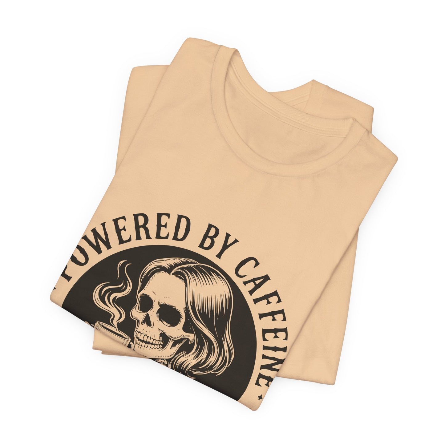 Powered by Caffeine and Chaos Skeleton Tee