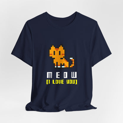 Meow Pixel Cat Tee
