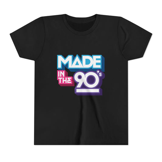 Made In The 90s youth tee with retro design