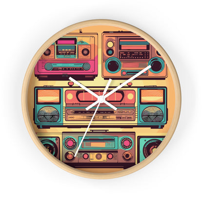 Boombox Collection Wall Clock