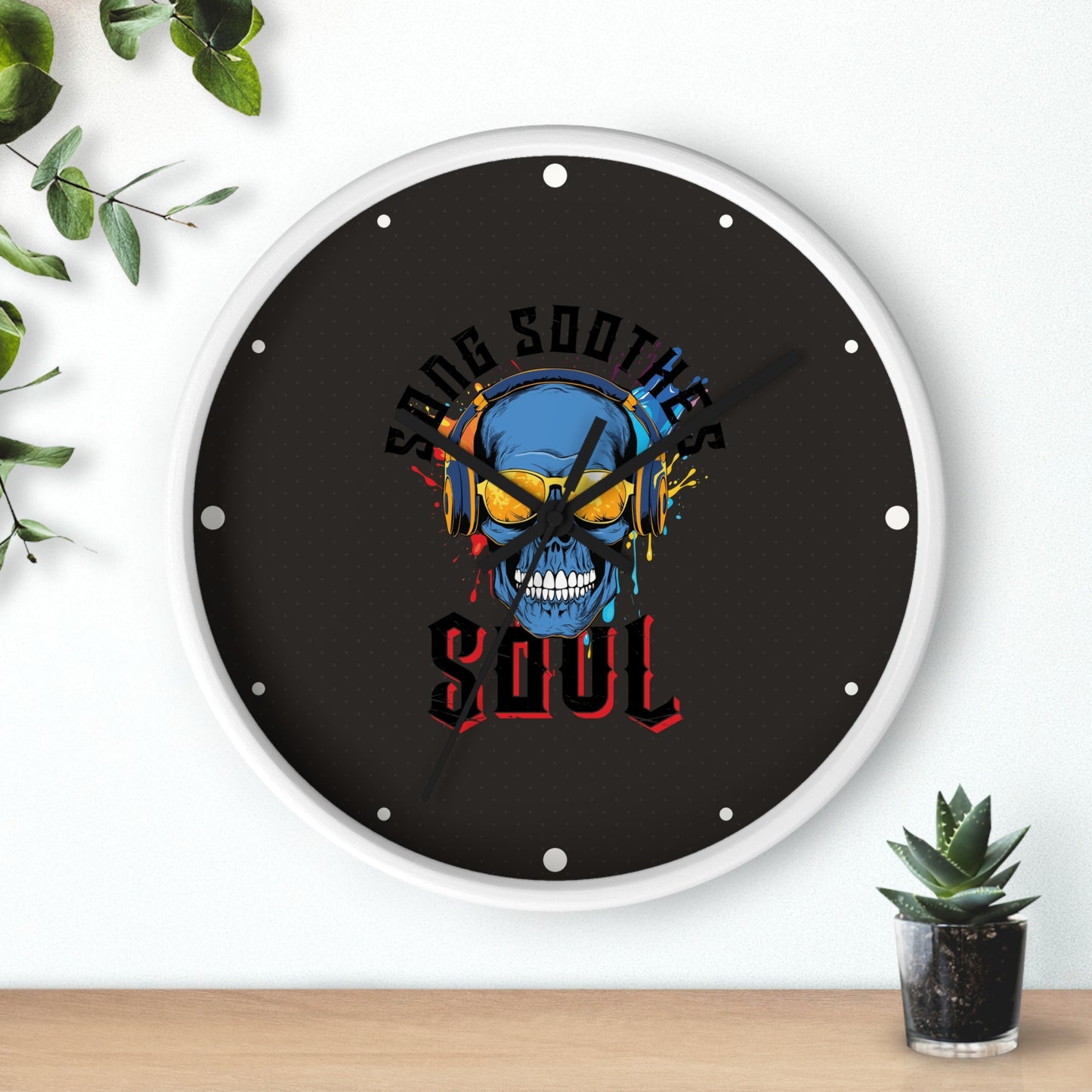 Song Soothes the Soul Wall Clock
