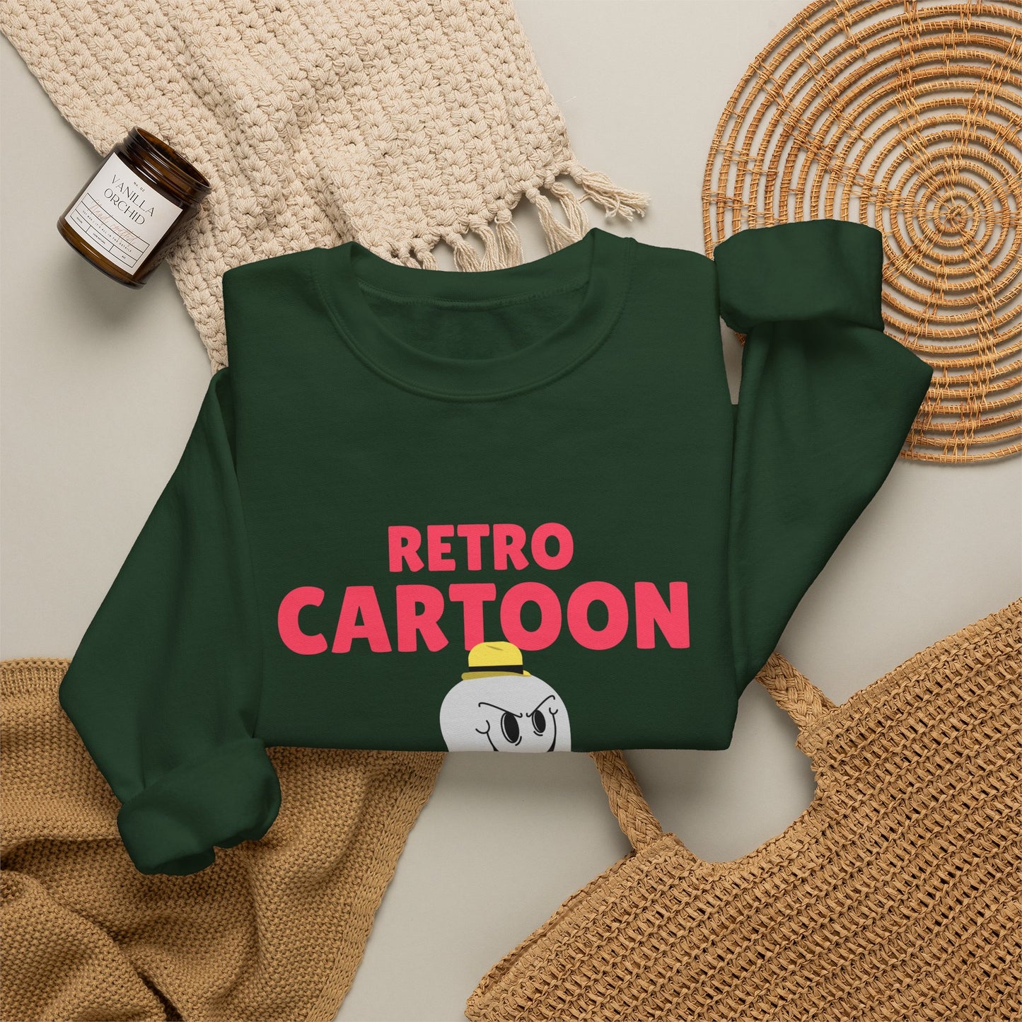 Retro Cartoon Ghost Sweatshirt