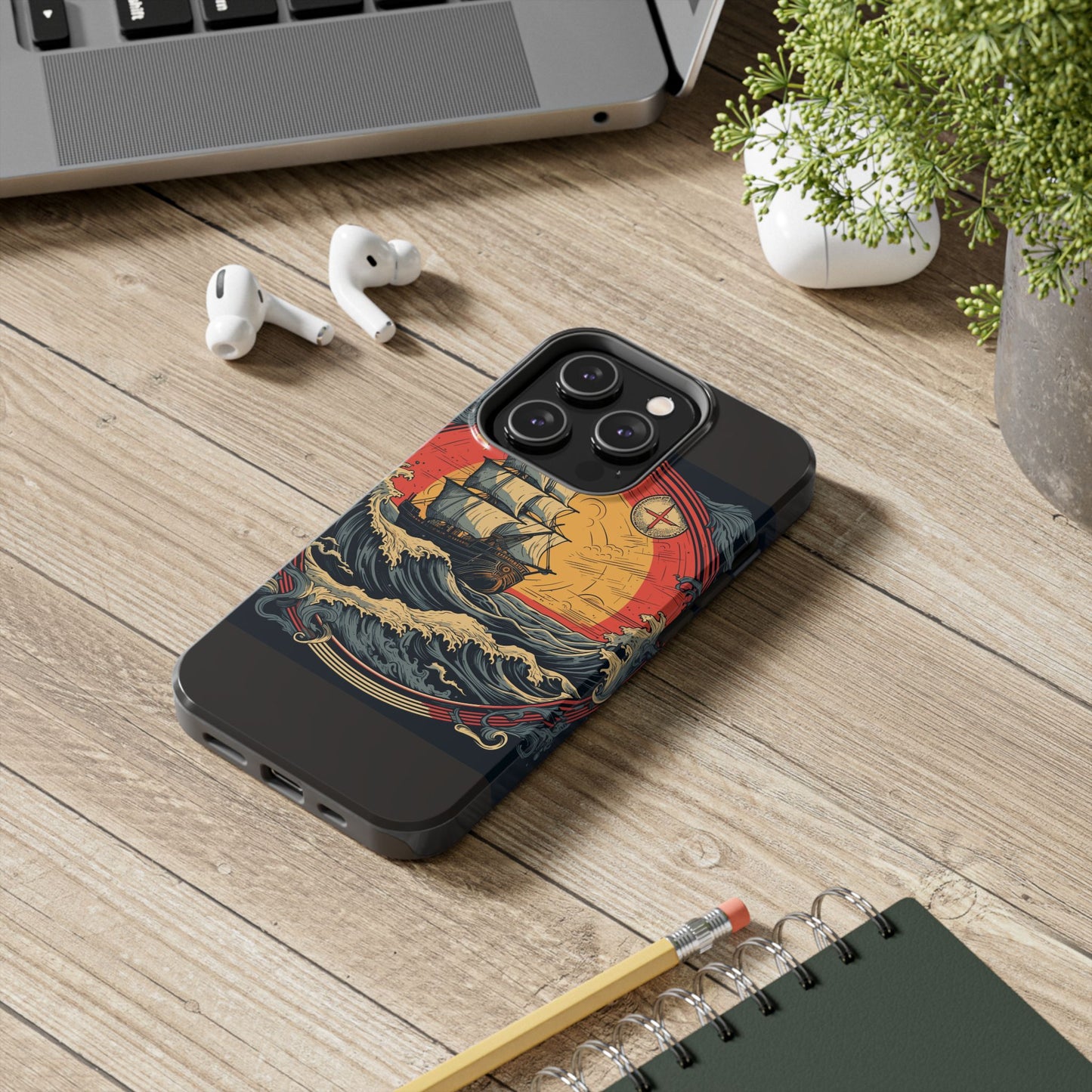 Tall Ship Storm Tough Phone Case