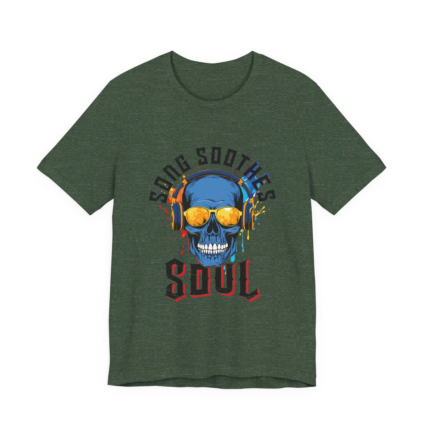 Song Soothes the Soul Skull Headphones Tee