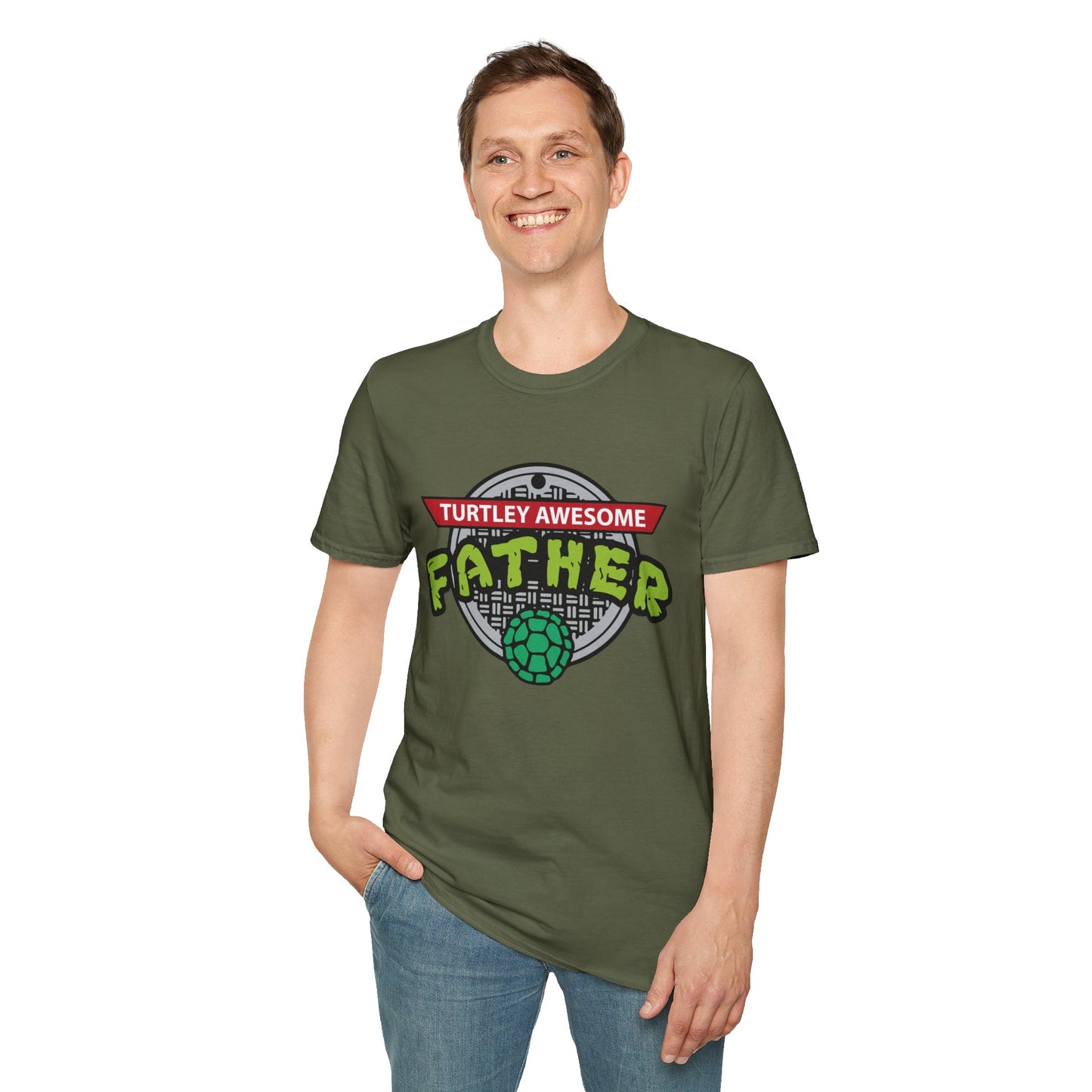 Turtley Awesome Father Tee