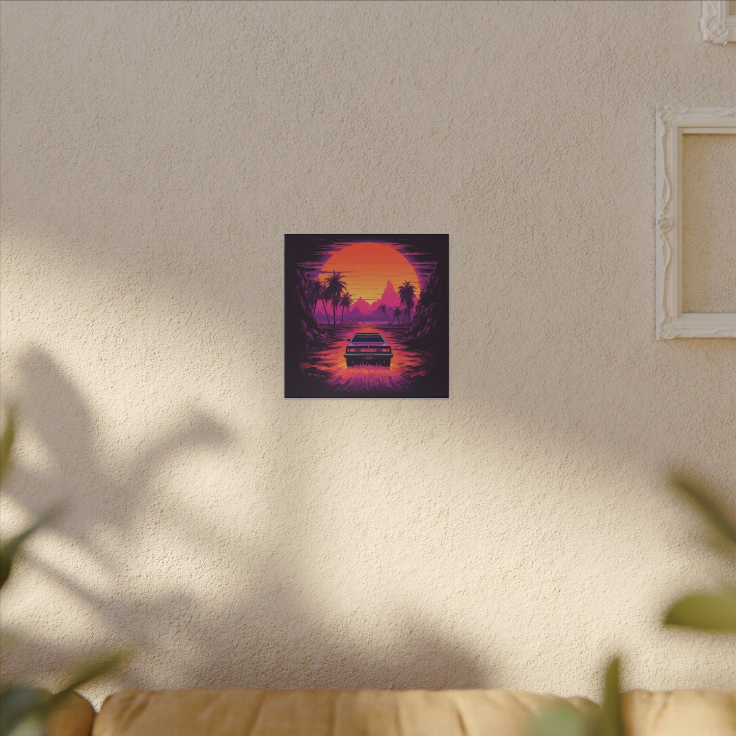 Drive-In Night Canvas Print