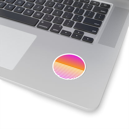 Sunset Grid Sticker
