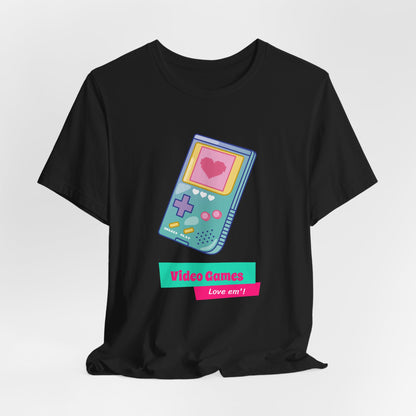 Video Games Love Em Handheld Tee