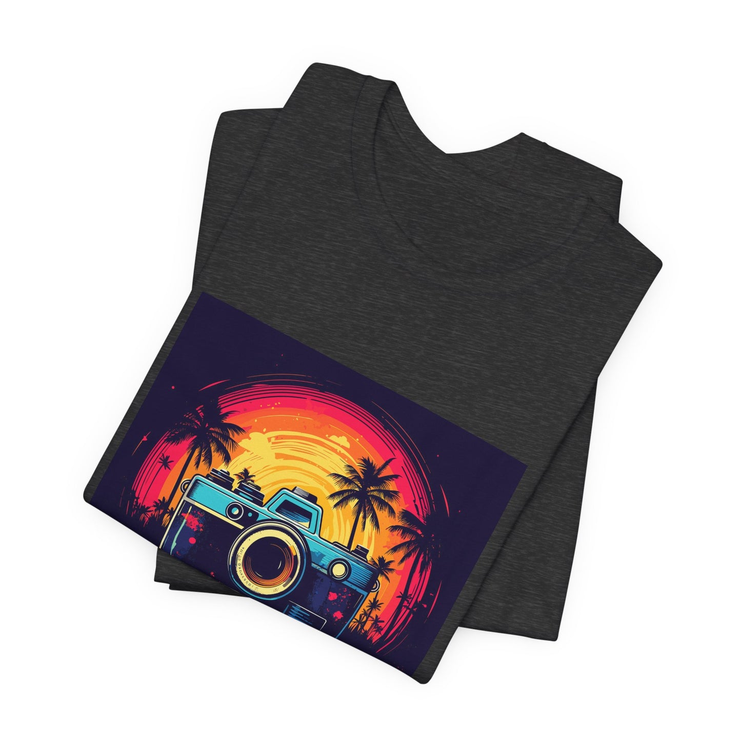 Retro Camera Sunset Tee