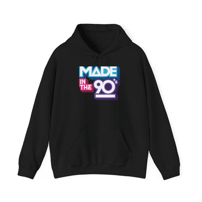 Made In The 90s retro heavyweight hoodie with 90s nostalgia design