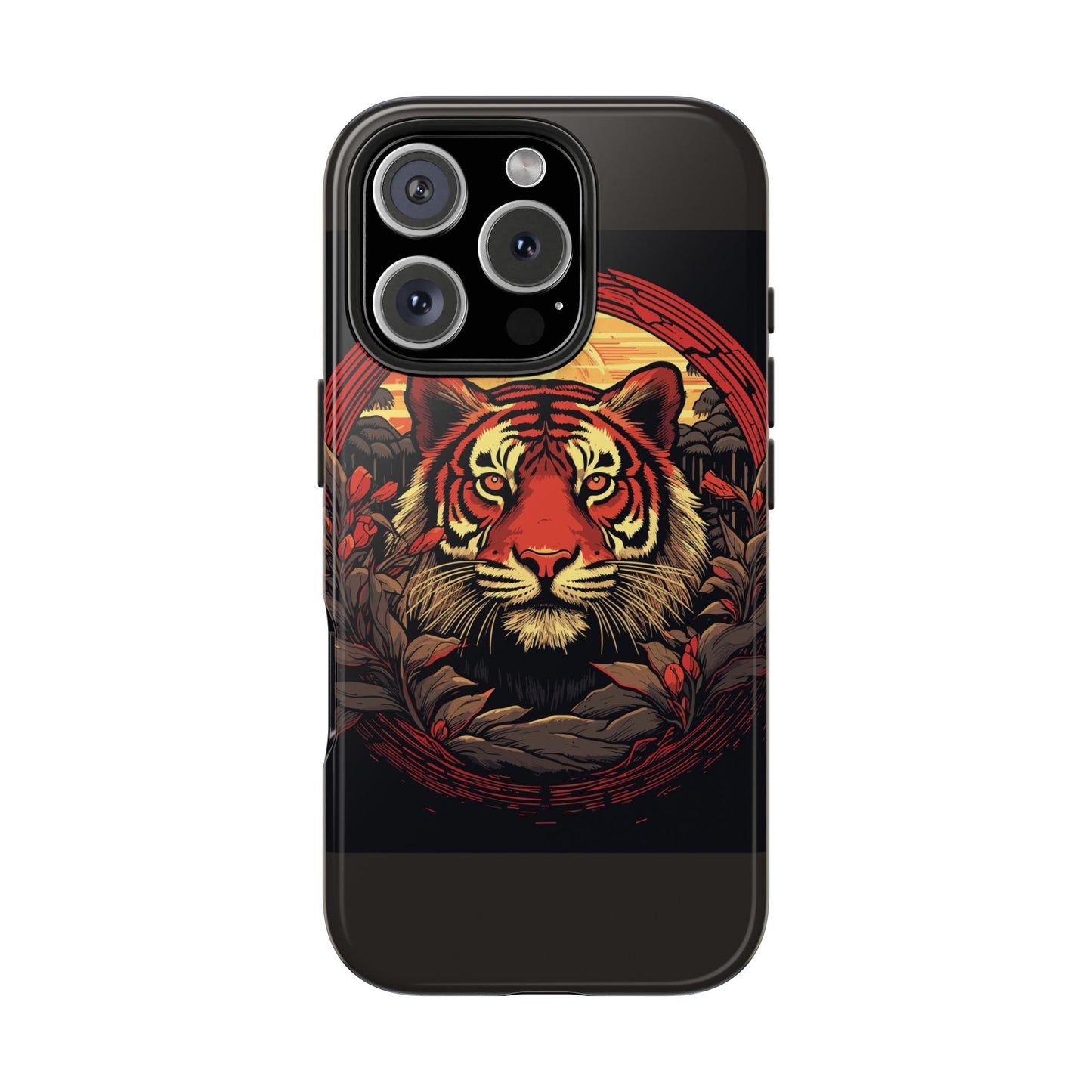 Tiger Wreath Tough Phone Case